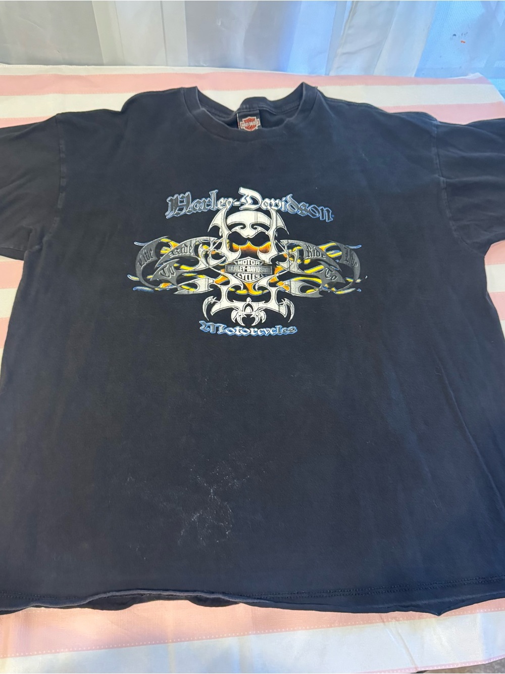 Vintage Harley Davidson Shirt XXL Train Roanoke Virginia Live To Ride
